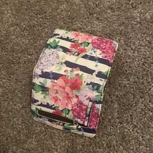 Floral wallet with coin pocket